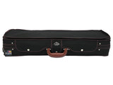 D'Luca Heavy Duty Oblong Violin Case 4/4 Black-Burgandy