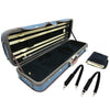 D'Luca Heavy Duty Oblong Violin Case 4/4 Blue-Blue