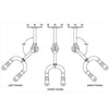 D'Luca 5.5" Guitar Hanger Adjustable Fits Slatwall And Peg Wall