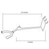 D'Luca 9" Ukulele/Mandolin Holder, Adjustable Fits Slatwall And Peg Wall