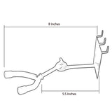 D'Luca 5.5" Ukulele/Mandolin Holder, Adjustable Fits Slatwall And Peg Wall