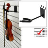 D'Luca 4" Violin/Viola Hanger w/ Bow Holder  Fits Slatwall And Peg Wall