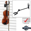 D'Luca 9" Violin / Viola Hanger Adjustable with Bow Holder Fits Slatwall And Peg Wall