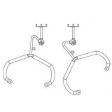 D'Luca 2" French Horn Holder Adjustable Fits Slatwall And Peg Wall