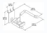 D'Luca Horizontal Trumpet Holder Fits Slatwall And Peg Wall