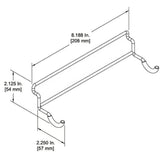 D'Luca Wire, Horizontal Flute Holder Fits Slatwall