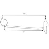 D'Luca 12" Cymbal Display Arm Holder Fits Slatwall