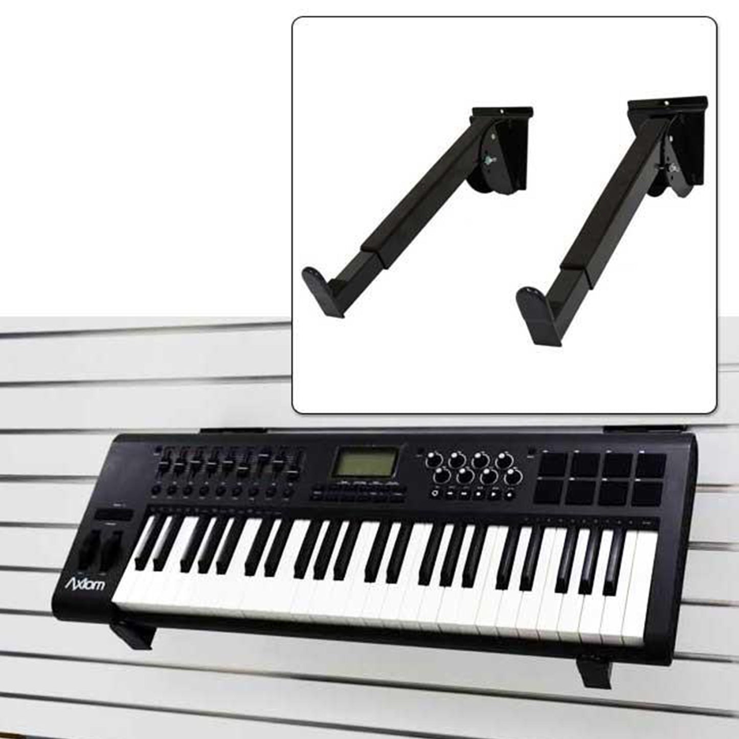D'Luca 12" To 18" Slatwall Keyboard Arms Adjustable (Pair)