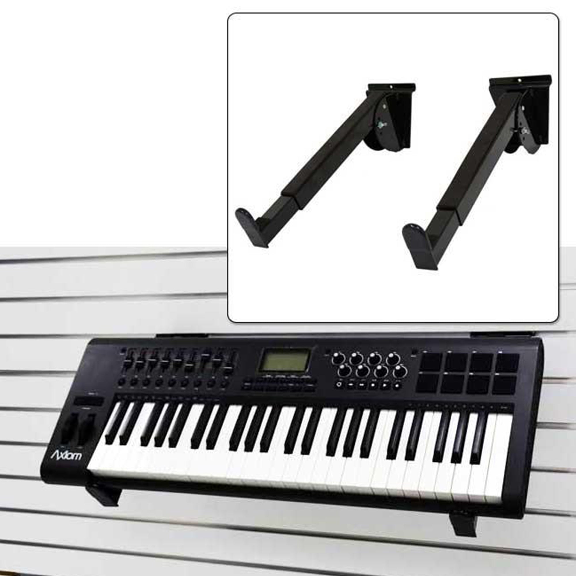D'Luca 12" To 18" Slatwall Keyboard Arms Adjustable (Pair)