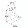 D'Luca 3" Padded Hook Fits Slatwall And Peg Wall