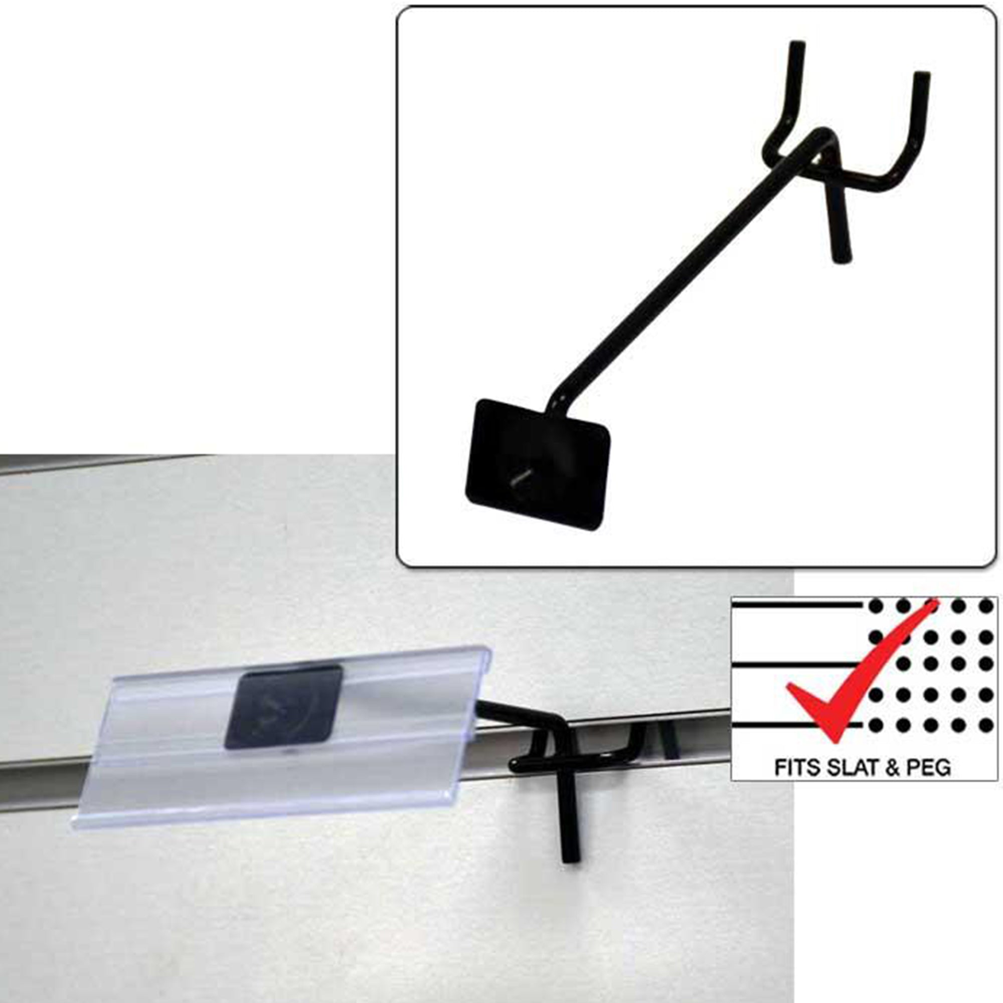 D'Luca 4" Pegboard / Slatwall Scanner Hook