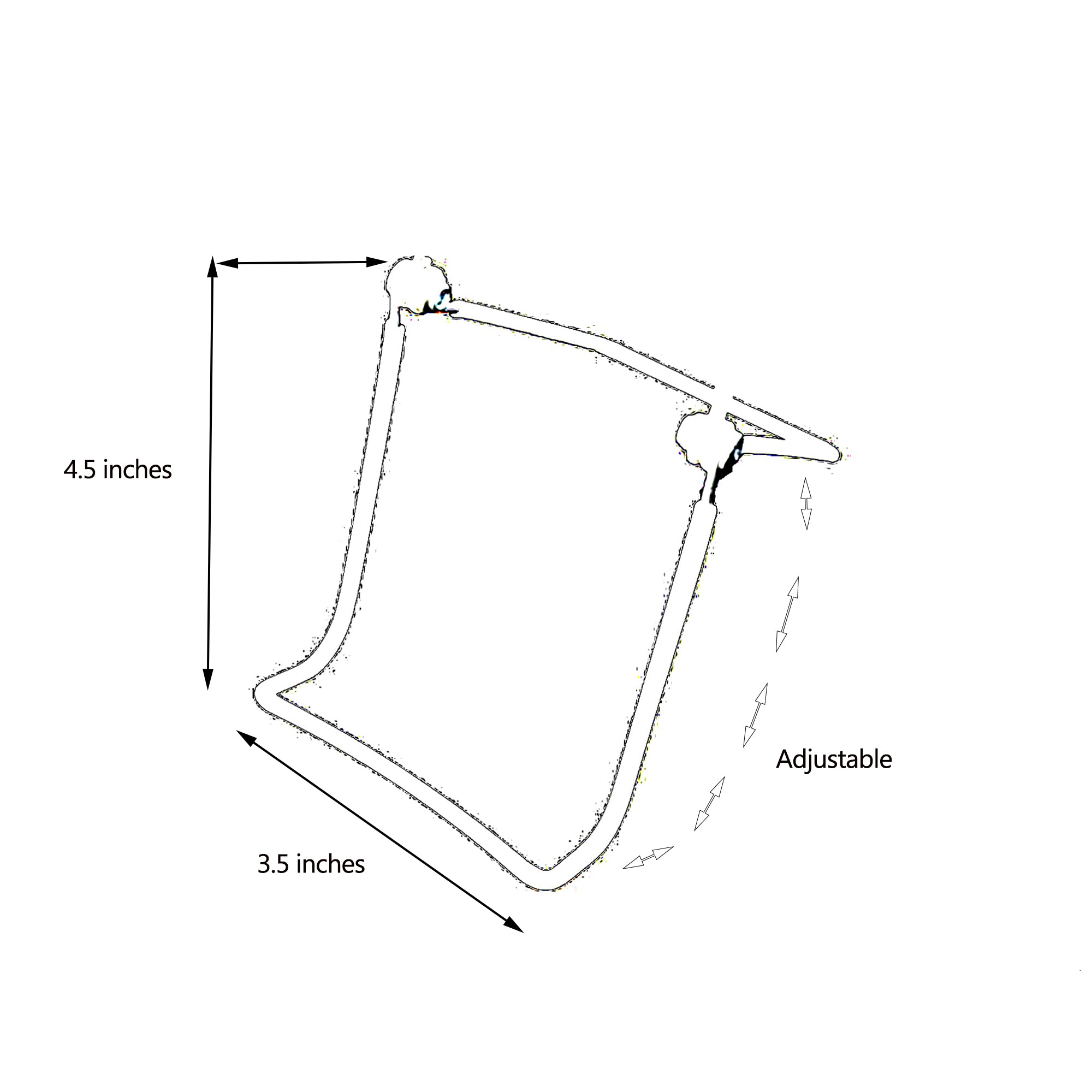D'Luca Small Folding Tablet Stand, Black