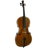 D’Luca PK01 Ebony Flame Back and Side Cello With Gig Bag, Bow And Rosin, 4/4 Full size