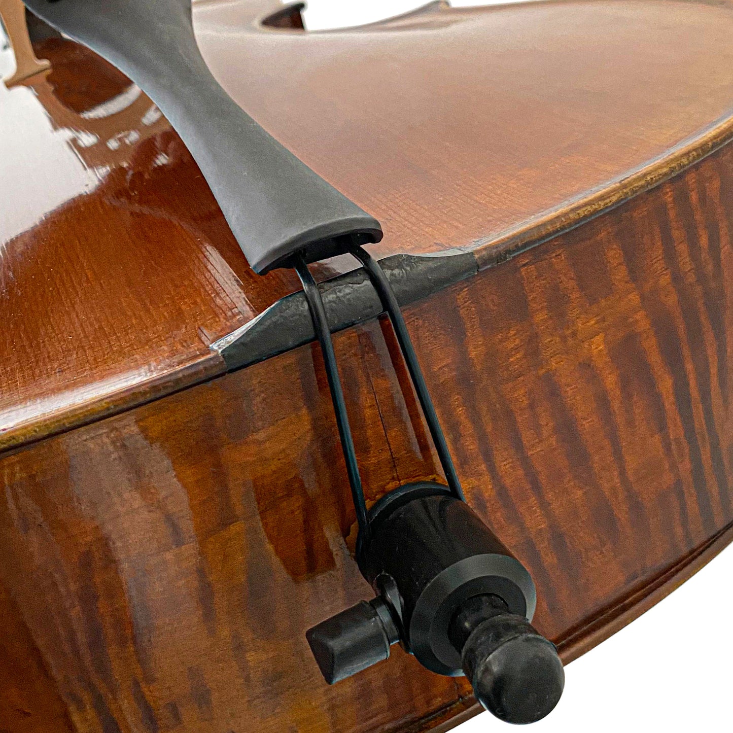 D’Luca PK01 Ebony Flame Back and Side Cello With Gig Bag, Bow And Rosin, 4/4 Full size