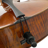 D’Luca PK01 Ebony Flame Back and Side Cello With Gig Bag, Bow And Rosin, 4/4 Full size