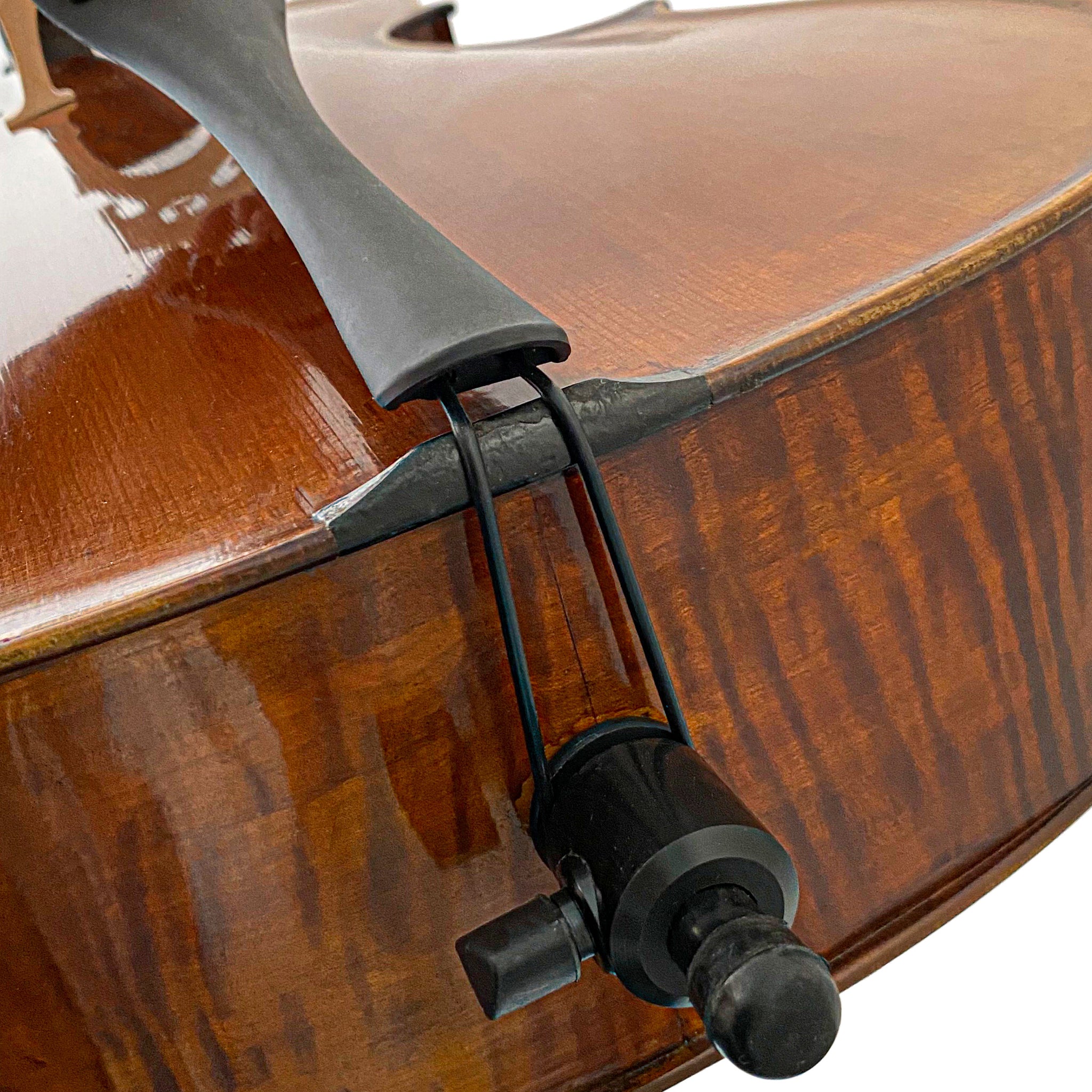 D’Luca PK01 Ebony Flame Back and Side Cello With Gig Bag, Bow And Rosin, 4/4 Full size