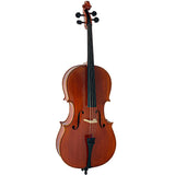 D’Luca Student Ebony Fitted Cello With Padded Gig Bag, Bow, Rosin, 3/4 Size