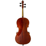 D’Luca Student Ebony Fitted Cello With Padded Gig Bag, Bow, Rosin, 3/4 Size