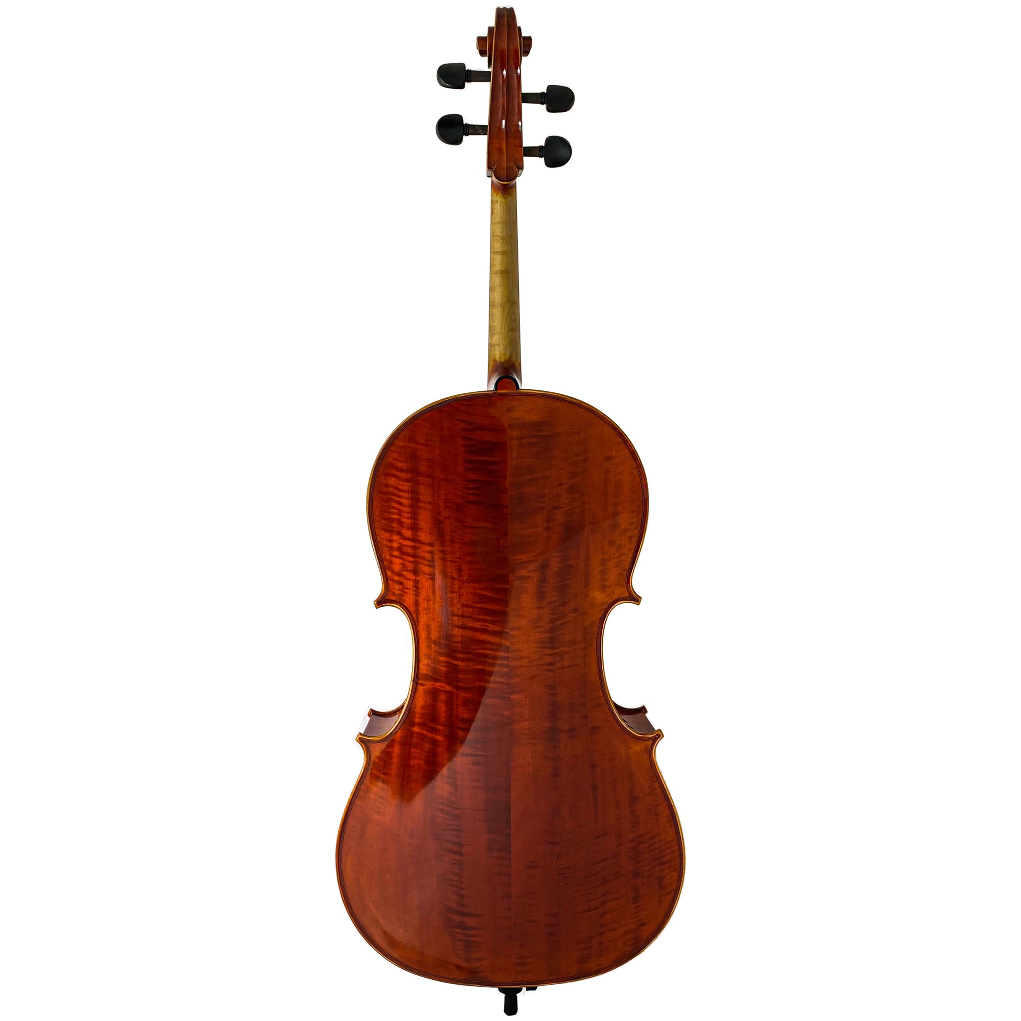 D’Luca Student Ebony Fitted Cello With Padded Gig Bag, Bow, Rosin, 3/4 Size