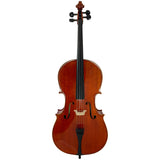 D’Luca Student Ebony Fitted Cello With Padded Gig Bag, Bow, Rosin, 1/4 Size