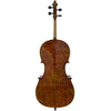 D’Luca Flamed Cello Outfit With Ebony fittings And Antique Finish, 4/4 Full Size