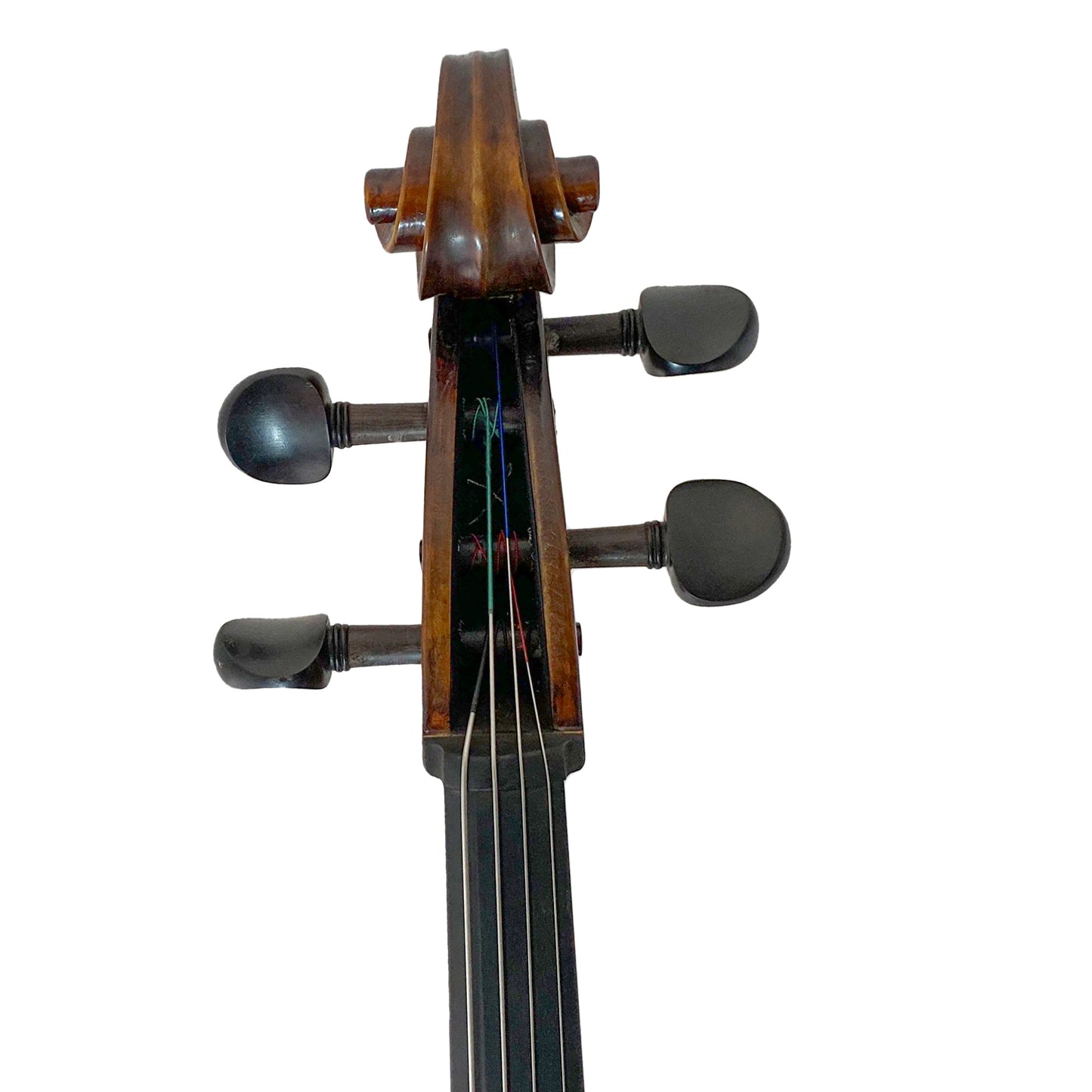D’Luca Flamed Cello Outfit With Ebony fittings And Antique Finish, 3/4  Size