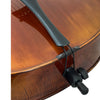 D’Luca Flamed Ebony Inlaid Professional Cello Outfit With Padded Gig Bag, 4/4 Size