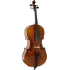 D’Luca Flamed Ebony Inlaid Professional Cello Outfit With Padded Gig Bag, 1/2 Size