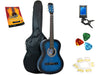 Star Acoustic Guitar 38 Inch with Bag, Tuner, Strings, Picks and Beginner's Guide, Blueburst