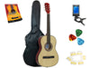 Star Acoustic Guitar 38 Inch with Bag, Tuner, Strings, Picks and Beginner's Guide, Natural