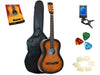 Star Acoustic Guitar 38 Inch with Bag, Tuner, Strings, Picks and Beginner's Guide, Sunburst