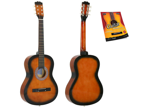 Star Acoustic Guitar 38 Inch with Beginner's Guide, Sunburst