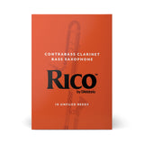 Rico by D'Addario Contra Clarinet/Bass Sax Reeds, Strength 3.5, 10-pack