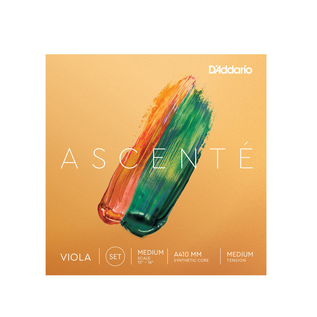D'Addario Ascenté Viola String Set, Medium Scale, Medium Tension