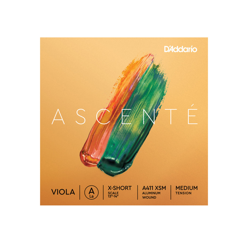 D'Addario Ascenté Viola A String, Extra-Short Scale, Medium Tension