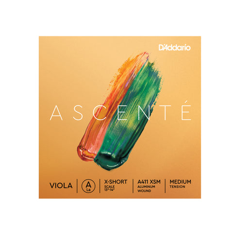 D'Addario Ascenté Viola A String, Extra-Short Scale, Medium Tension