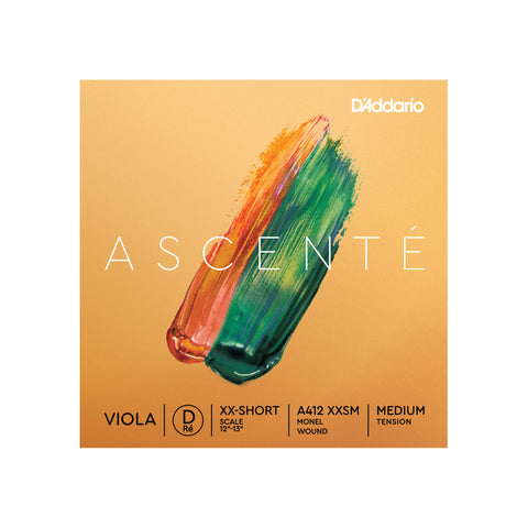 D'Addario Ascenté Viola D String, Extra-Extra-Short Scale, Medium Tension