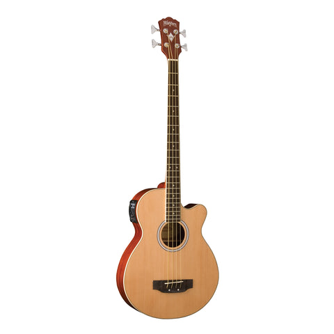 Washburn AB5K Acoustic Electric Bass Guitar Natural
