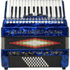 Baronelli 30 Key 48 Bass, 3 Switch Piano Accordion, With Staps, Case, Blue