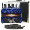 Baronelli 30 Key 48 Bass, 3 Switch Piano Accordion, With Staps, Case, Blue