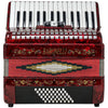 Baronelli 30 Key 48 Bass, 3 Switch Piano Accordion, With Staps, Case, Red