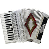 Baronelli 30 Key 48 Bass, 3 Switch Piano Accordion, With Staps, Case, White