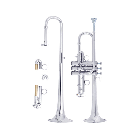 Bach Stradivarius Artisan D/Eb Trumpet Outfit, Silver Plated