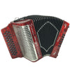 Alacran 31 Button 12 Bass Button Accordion EAD With Straps And Case, Red Pearl