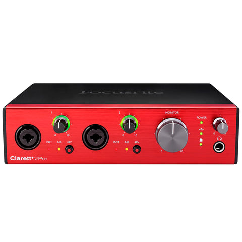 Focusrite Clarett+ 2Pre 10-in 4-Out USB Audio Interface