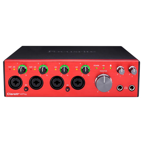 Focusrite Clarett+ 4Pre 18-in  8-Out USB Audio Interface