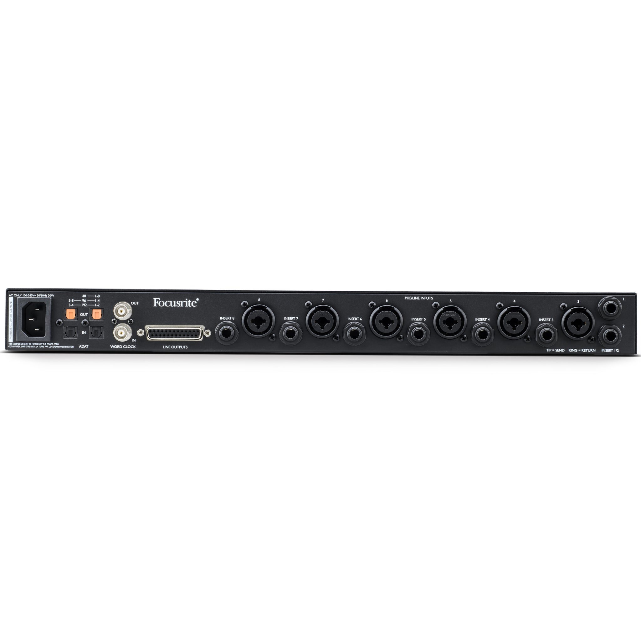Focusrite Clarett+ OctoPre 8-Channel Mic Pre Expansion with ADAT and Analog I/O