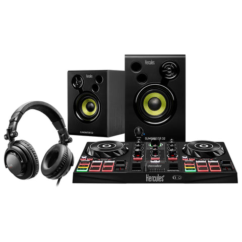 Hercules DJ Learning Kit Inpulse 200 controller, speakers and Headphones
