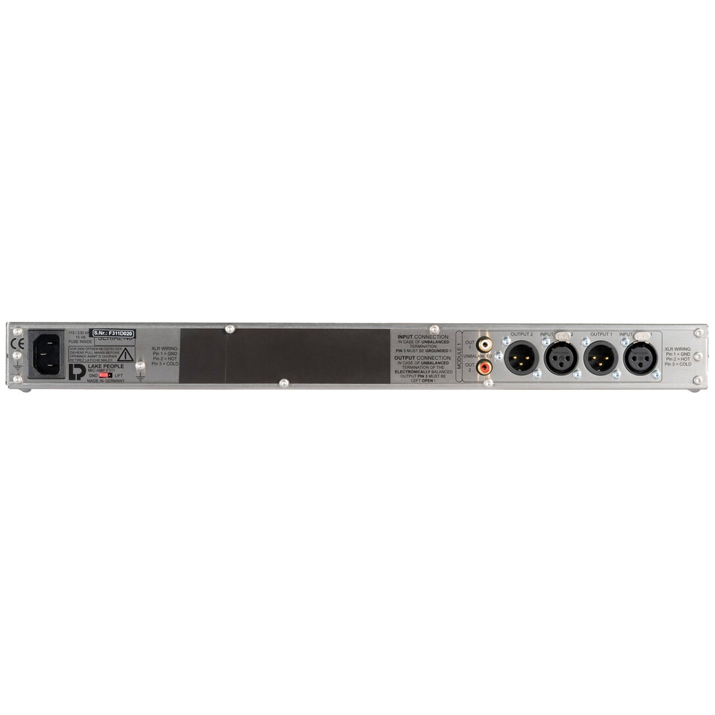 Lake People F311-Q 4-Channel Microphone Preamplifier