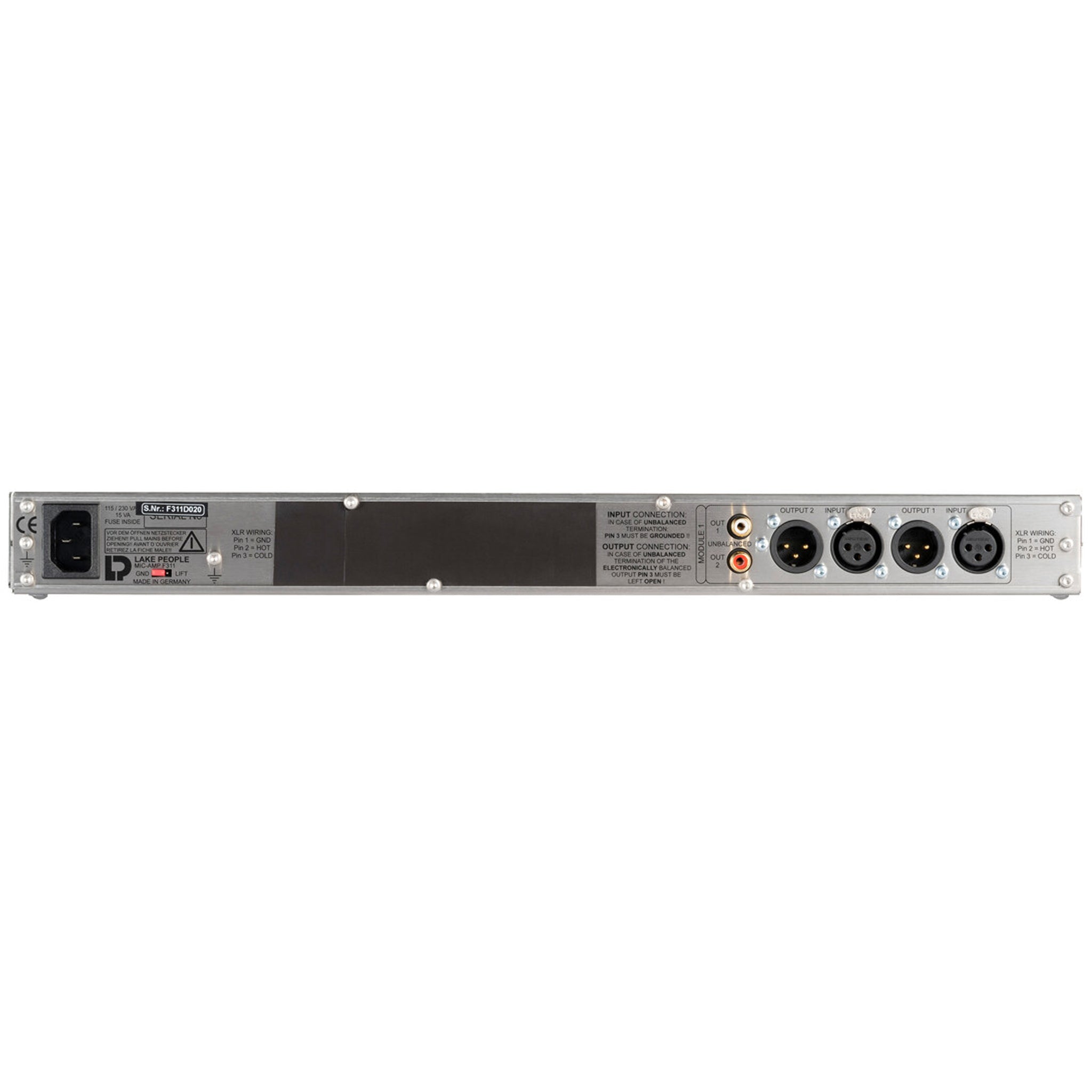 Lake People F311-Q 4-Channel Microphone Preamplifier